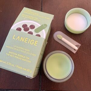 LANEIGE Lip Sleeping Mask Matcha Bubble Tea. BNIB